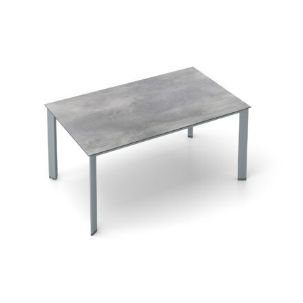 Kettler "Edge" Gartentisch, Gestell Aluminium silber, Tischplatte HPL silber-grau, 160x95 cm