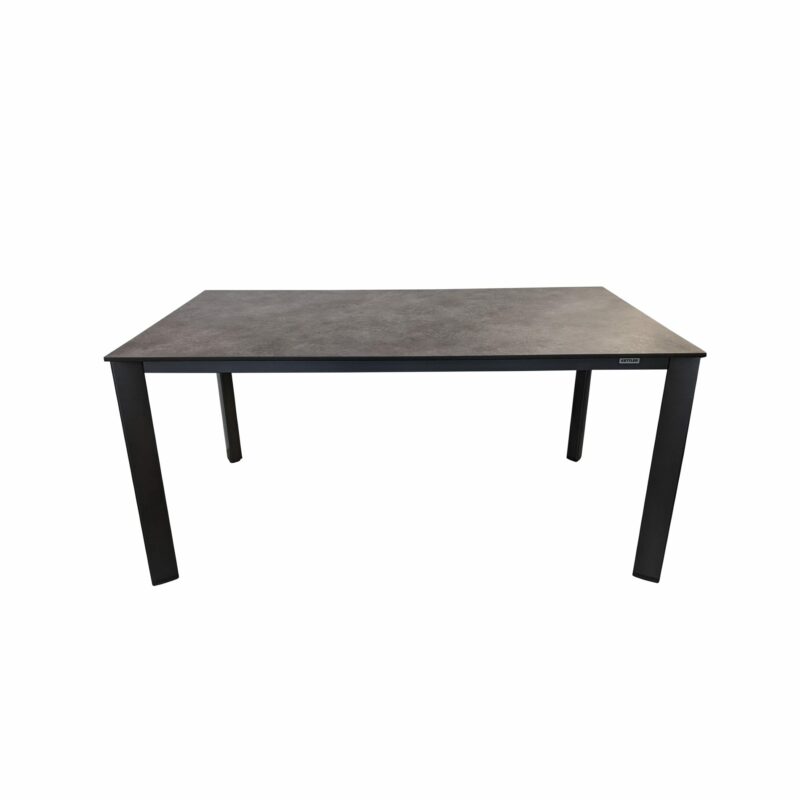 Kettler "Edge" Tischsystem Gartentisch, Gestell Aluminium anthrazit, Tischplatte HPL anthrazit, 160x95 cm