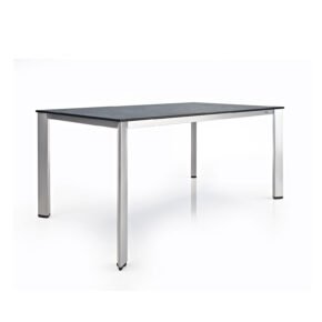 Kettler "Edge" Gartentisch, Gestell Aluminium silber, Tischplatte nur beispielhaft