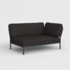 Houe "Level" Lounge-Seitenteil rechts, Gestell Aluminium, Textilgewebe Sunbrella Natté Sooty grey