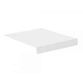 Stern Tablett L-Form, Aluminium weiß