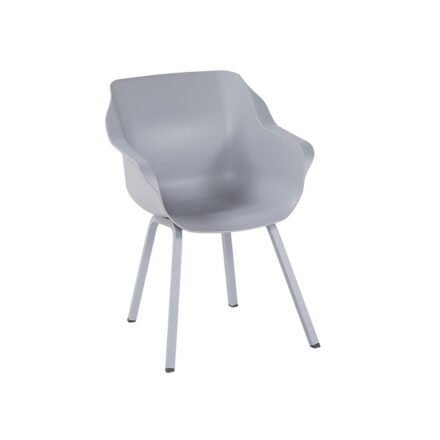 Hartman "Sophie Element" Armchair,, Gestell Aluminium misty grey, Sitzschale misty grey