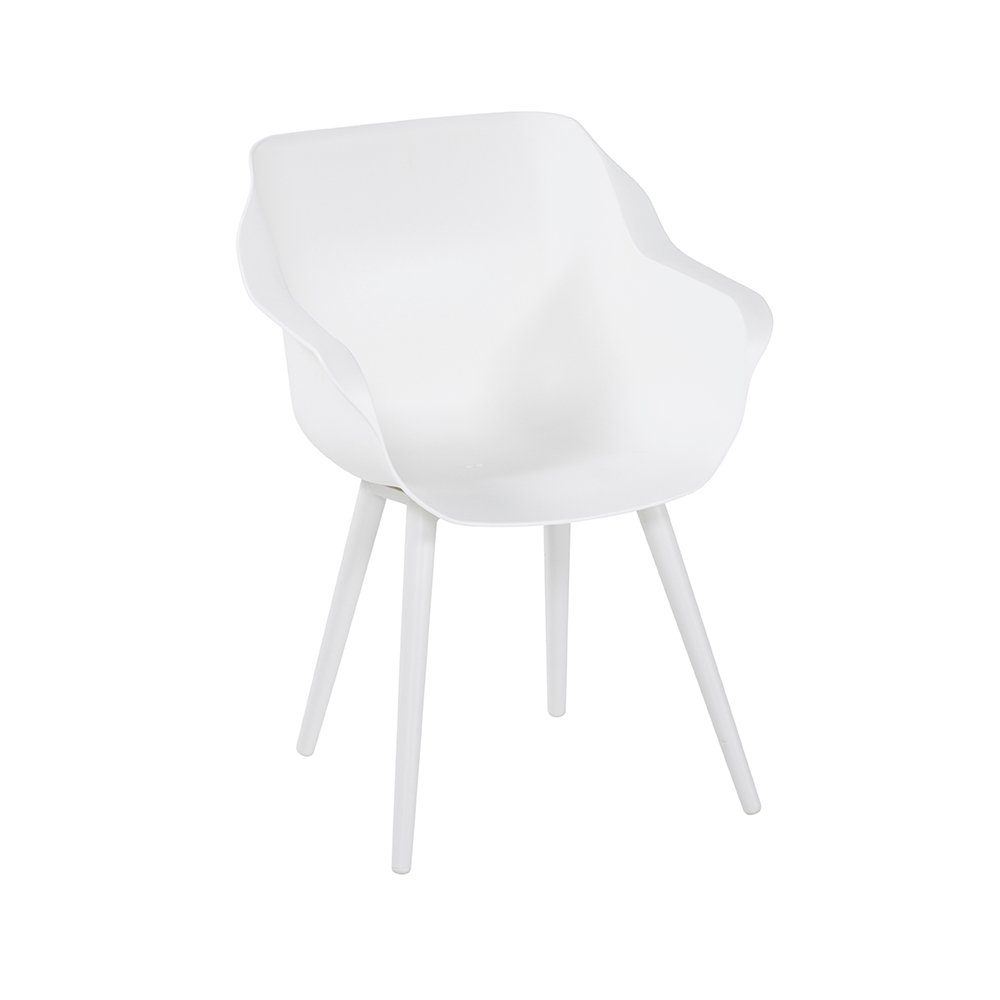 Hartman "Sophie Studio" Armchair, Gestell Aluminium royal white, Sitzschale royal white