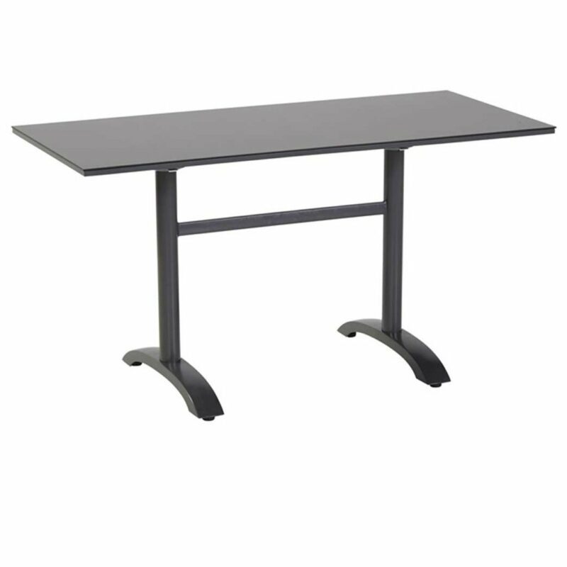 Hartman "Sophie" Bistrotisch, Gestell Aluminium xerix, Tischplatte HPL anthrazit
