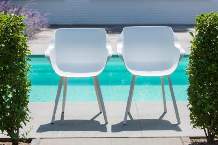 Hartman "Sophie Element" Armchair,, Gestell Aluminium royal white, Sitzschale royal white