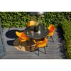 Hartman "Sophie Studio" Armchair, Gestell carbon black, Sitzfläche Kunststoff indian orange