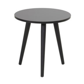 Hartman "Sophie Studio" Beistelltisch, Gestell Aluminium carbon black, Tischplatte HPL black, Ø 45 cm, Tischhöhe: 40 cm