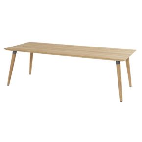 Hartman "Sophie Studio" Gartentisch Teak, Gestell Teakholz, Tischplatte Teakholz, Gestell-Absetzung xerix, Maße 240x100 cm