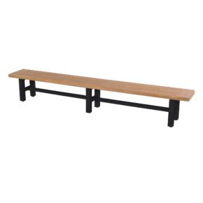 Hartman "Sophie Yasmani" Gartenbank, Gestell Aluminium carbon black , Sitzfläche Teakholz natural, Länge 300 cm