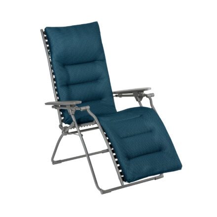 Lafuma "Evolution" Relaxsessel, Gestell Stahl titane, Sitzfläche BeComfort® bleu encre