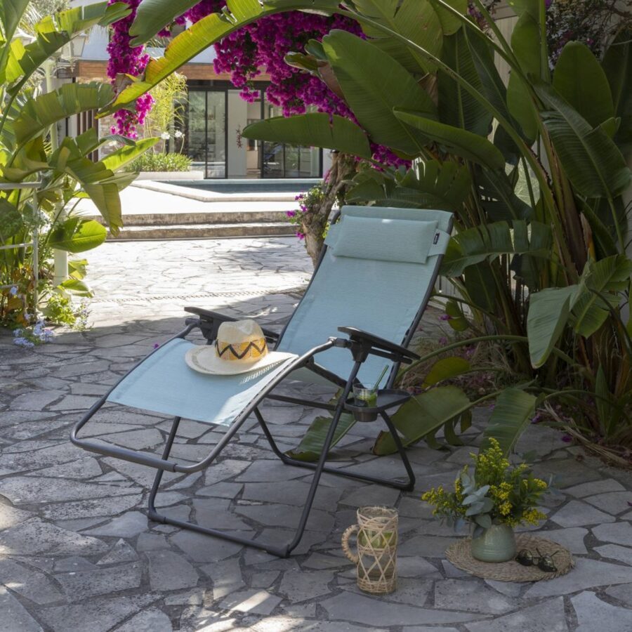 Lafuma "Futura XL" Relaxsessel, Gestell Stahl titane, Sitzfläche Batyline® Duo mistral ©LAFUMA MOBILIER - Pierrick Verny