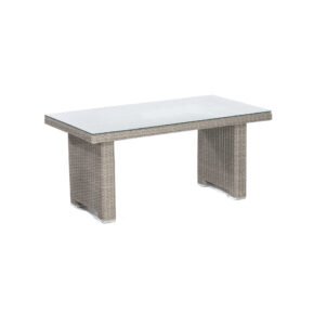 SonnenPartner Dining-Tisch "Residence", Gestell Aluminium, Polyrattan stone-grey