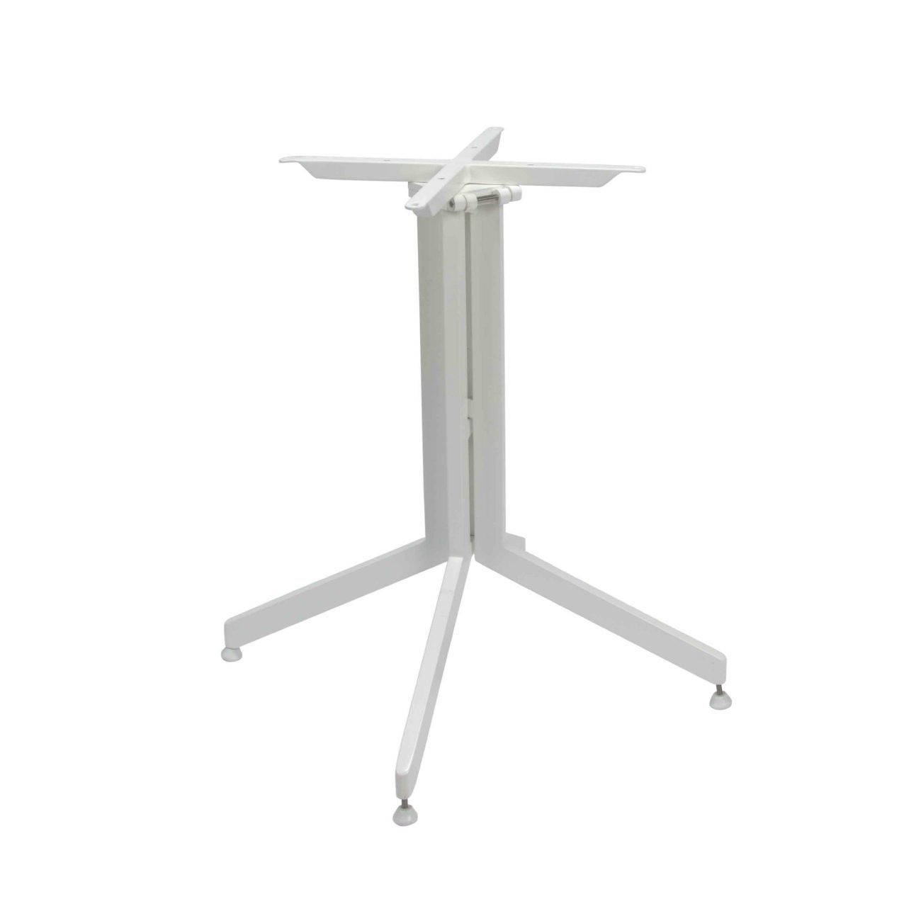 Stern Tischgestell für Bistrotisch, Aluminium weiß