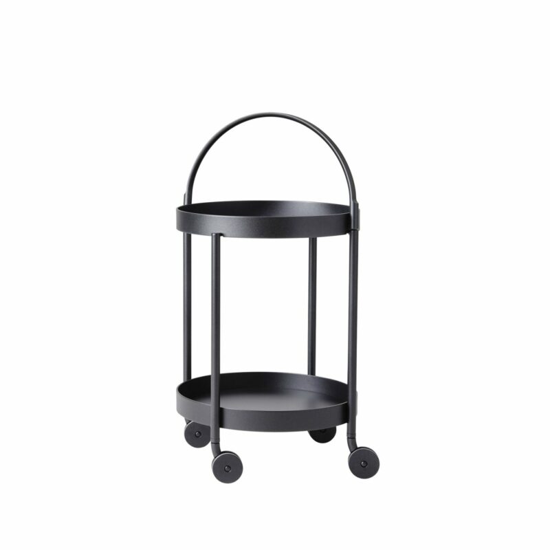 Cane-line "Roll" Servierwagen, Aluminium lavagrau
