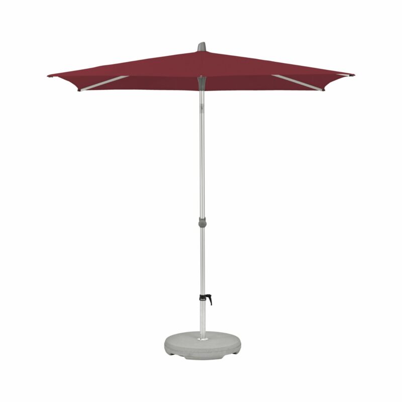 Glatz "Alu-Smart", Sonnenschirm, rechteckig, Dessin 645 - Burgundy (© by GLATZ AG, Schweiz)
