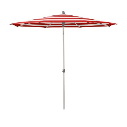 Glatz "Alu-Smart", Sonnenschirm, rund, Dessin 800 - Red Stripe (© by GLATZ AG, Schweiz)