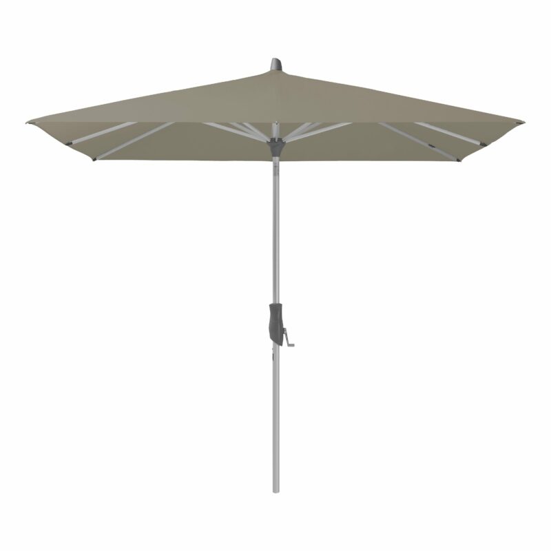 Glatz "Alu-Twist", Sonnenschirm, quadratisch, Dessin 461 - Taupe (© by GLATZ AG, Schweiz)