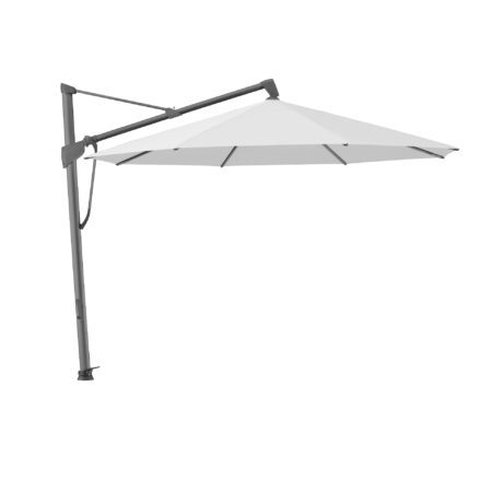 Glatz "Sombrano®S+", Sonnenschirm, Gestell Aluminium anthrazit, rund, Dessin 550 - Cement (© by GLATZ AG, Schweiz)