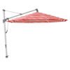 Glatz "Sombrano®S+", Sonnenschirm, Gestell Aluminium natureloxiert, rund, Dessin 800 - Red Stripe (© by GLATZ AG, Schweiz)