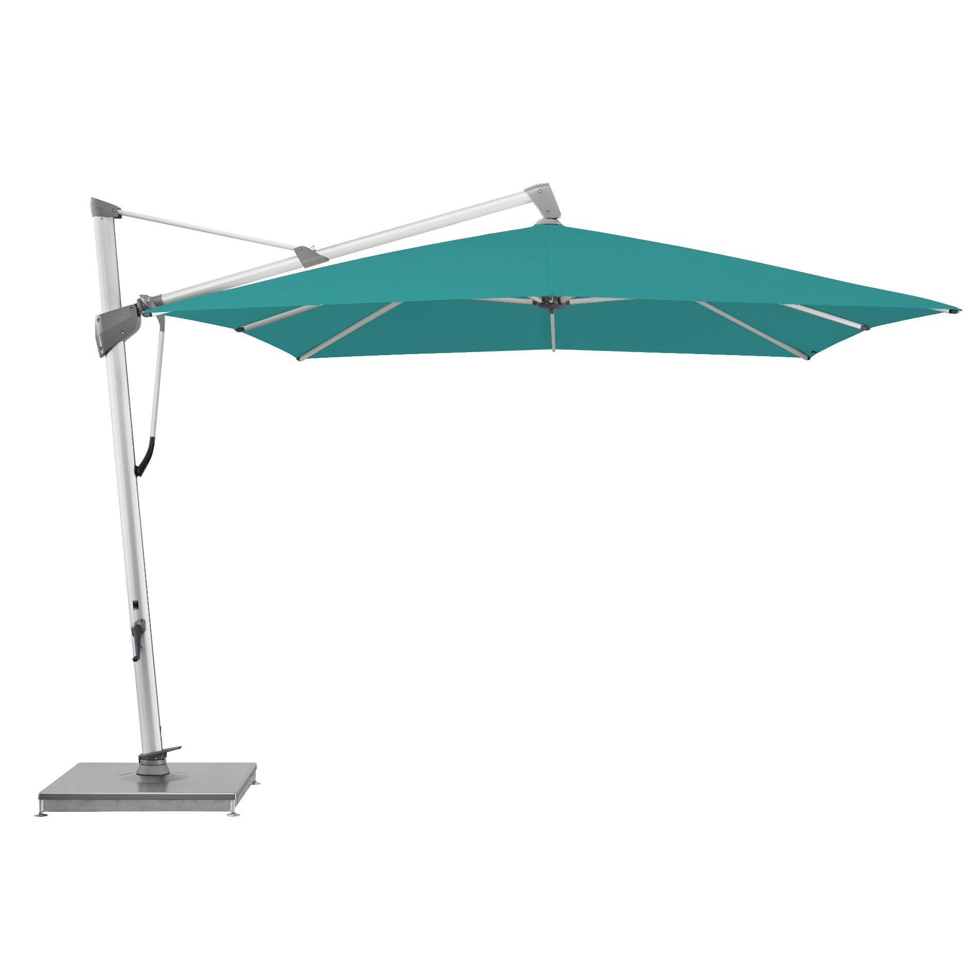 GLATZ "SOMBRANO® S+" Sonnenschirm, Ampelschirm Stoffklasse 4, rechteckig