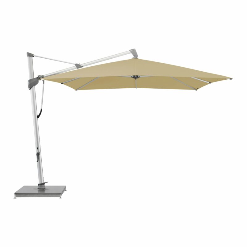 Glatz "SOMBRANO® S+", Sonnenschirm, rechteckig, Gestell natureloxiert, Dessin 526 - Bamboo (© by GLATZ AG, Schweiz)