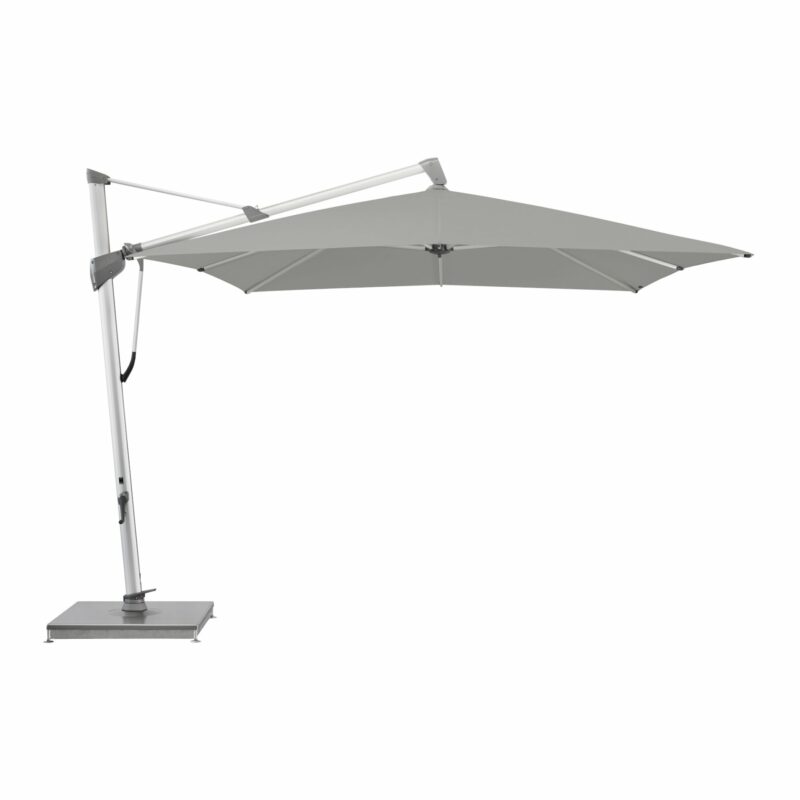 Glatz "SOMBRANO® S+", Sonnenschirm, rechteckig, Gestell natureloxiert, Dessin 527 - Urban Chrome (© by GLATZ AG, Schweiz)