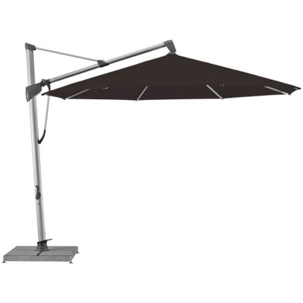 Glatz "SOMBRANO® S+", Sonnenschirm, rund, Dessin 615 - Black (© by GLATZ AG, Schweiz)