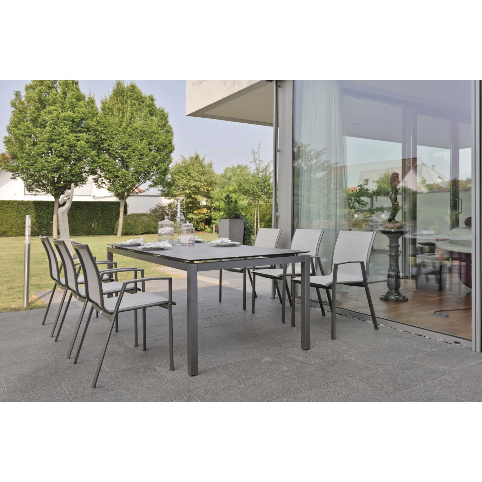 Stern GartenmöbelSet 5tlg. mit Stuhl "Evoee" und Gartentisch