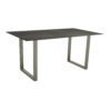 Stern Kufentisch, Gestell Aluminium graphit, Tischplatte HPL Nitro, Tischgröße: 160x90 cm