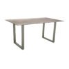 Stern Kufentisch, Gestell Aluminium graphit, Tischplatte HPL Smoky, Tischgröße: 160x90 cm