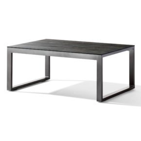 Sieger Loungetisch, Gestell Aluminium eisengrau, Tischplatte Polytec