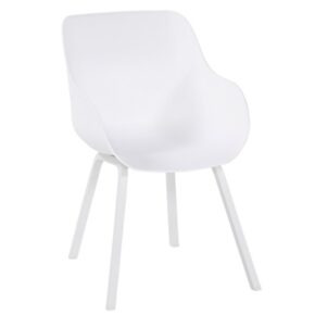 Hartman "Sophie Element" Organic Chair, Gestell Aluminium royal white, Sitzschale royal white