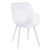 Hartman "Sophie Studio" Organic Chair, Gestell Aluminium royal white, Sitzschale royal white