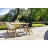 Hartman "Sophie Studio" Organic Chair, Gestell Teakholz, Sitzschale Kunststoff und "Sophie Studio" Gartentisch Teakholz