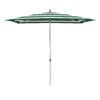 Glatz "Alu-Smart", Sonnenschirm, eckig, Dessin 589 - Green Stripe (© by GLATZ AG, Schweiz)