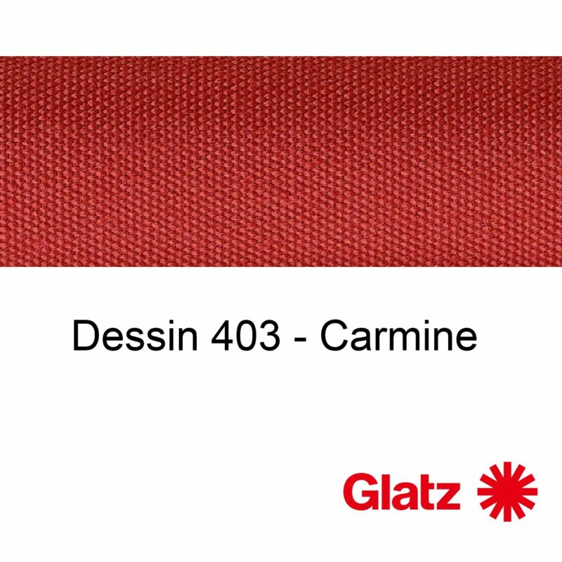 GLATZ Stoffmuster Dessin 403 Carmine