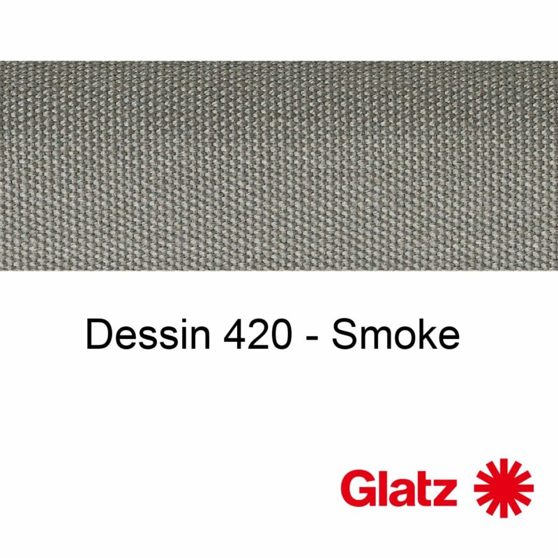 GLATZ Stoffmuster Dessin 420 Smoke
