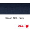 GLATZ Stoffmuster Dessin 439 Navy