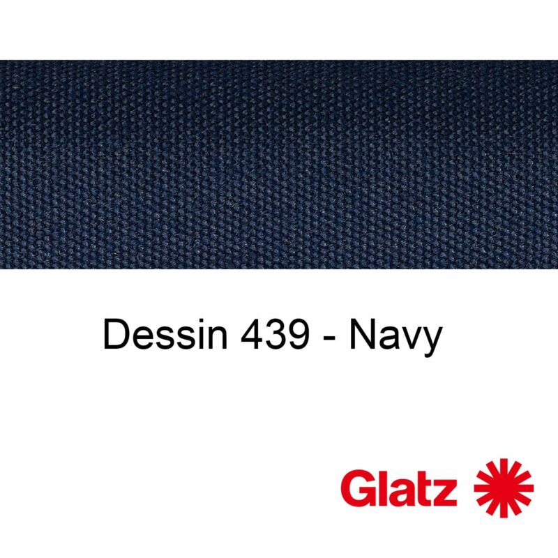 GLATZ Stoffmuster Dessin 439 Navy
