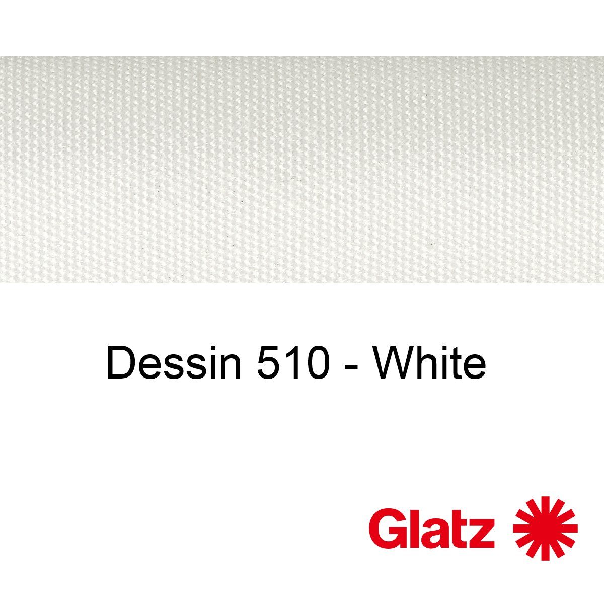 GLATZ Stoffmuster Dessin 510 White