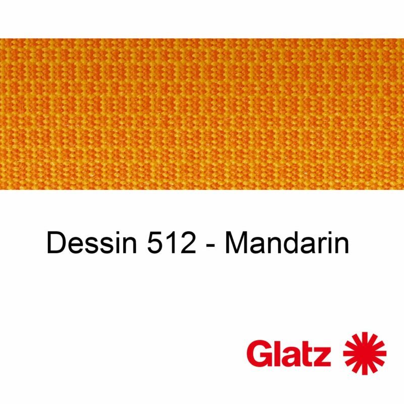 GLATZ Stoffmuster Dessin 512 Mandarin