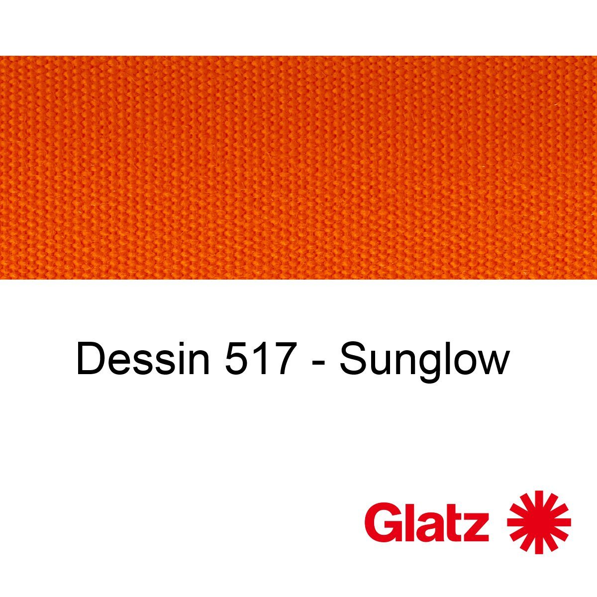 GLATZ Stoffmuster Dessin 517 Sunglow
