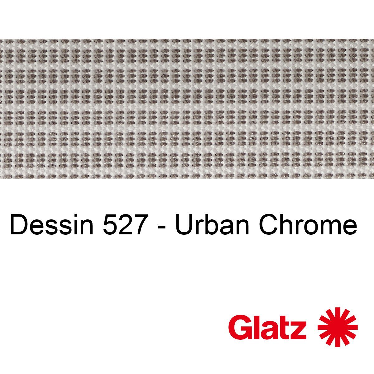 GLATZ Stoffmuster Dessin 527 Urban Chrome