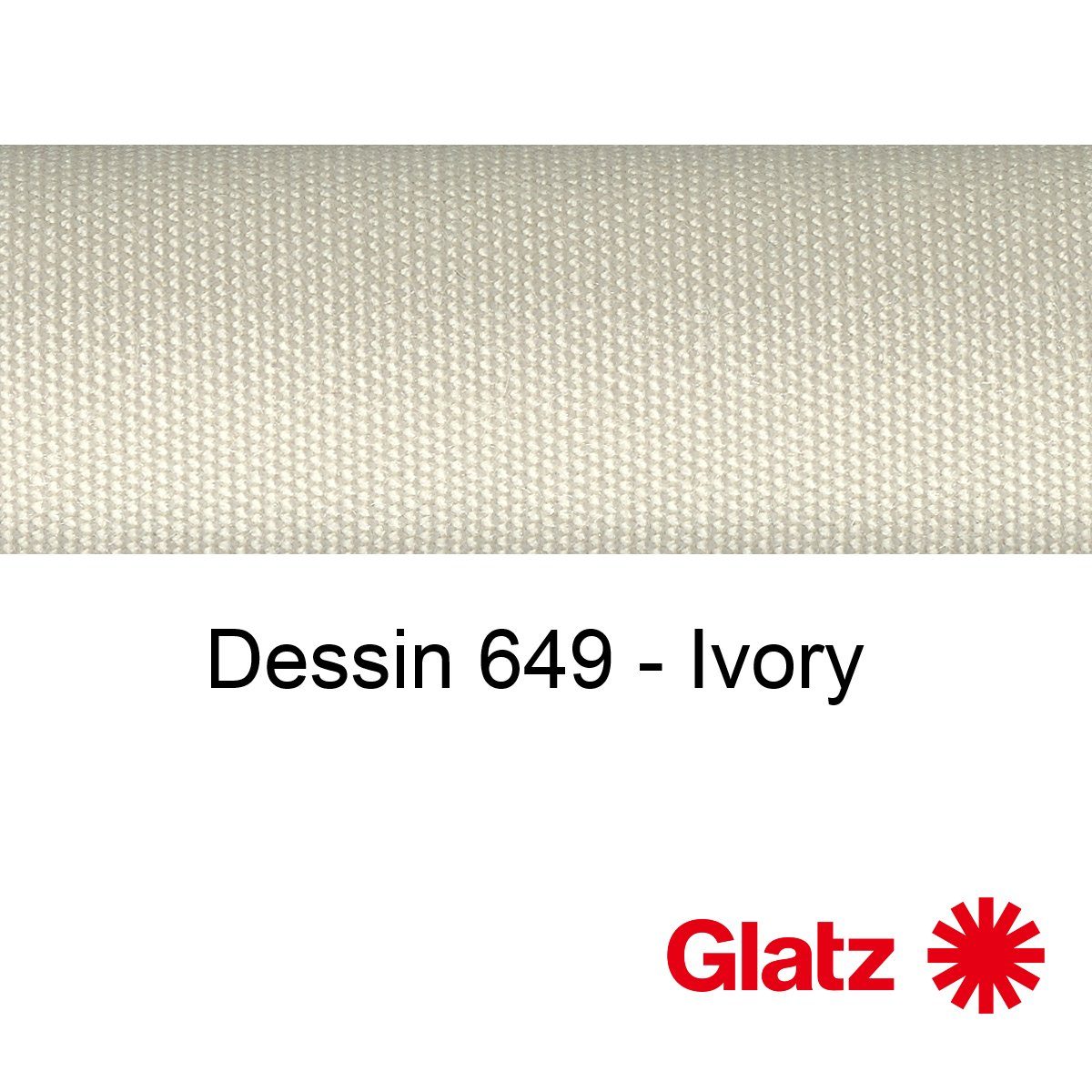 GLATZ Stoffmuster Dessin 649 Ivory