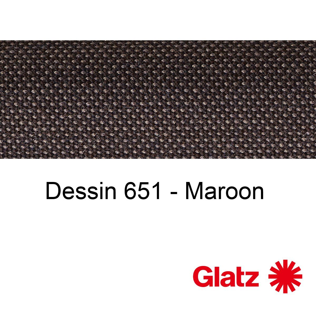 GLATZ Stoffmuster Dessin 651 Maroon
