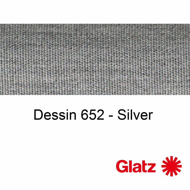 GLATZ Stoffmuster Dessin 652 Silver