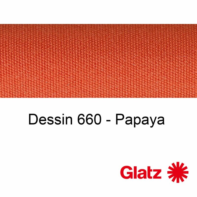GLATZ Stoffmuster Dessin 660 Papaya