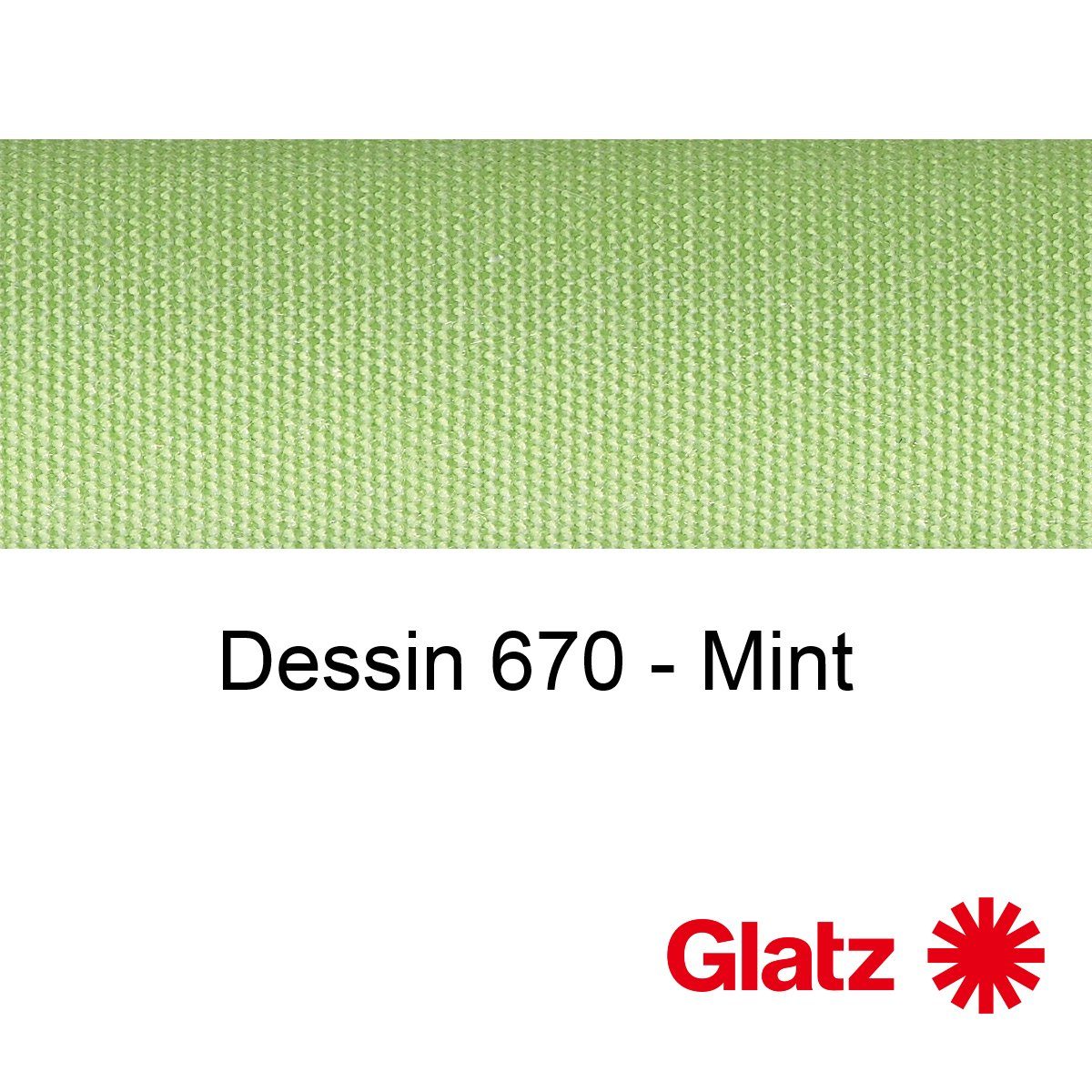 GLATZ Stoffmuster Dessin 670 Mint