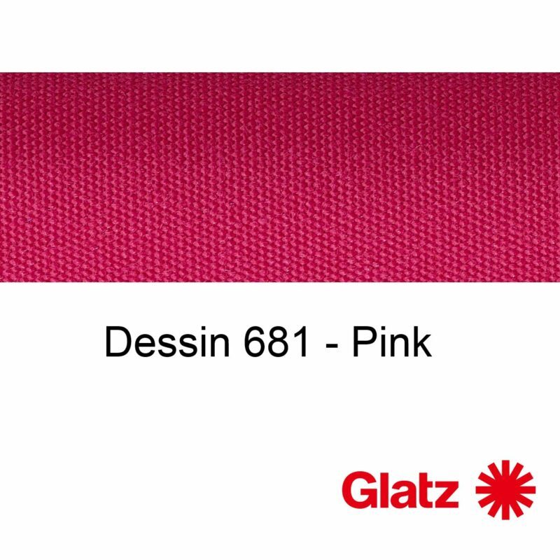 GLATZ Stoffmuster Dessin 681 Pink