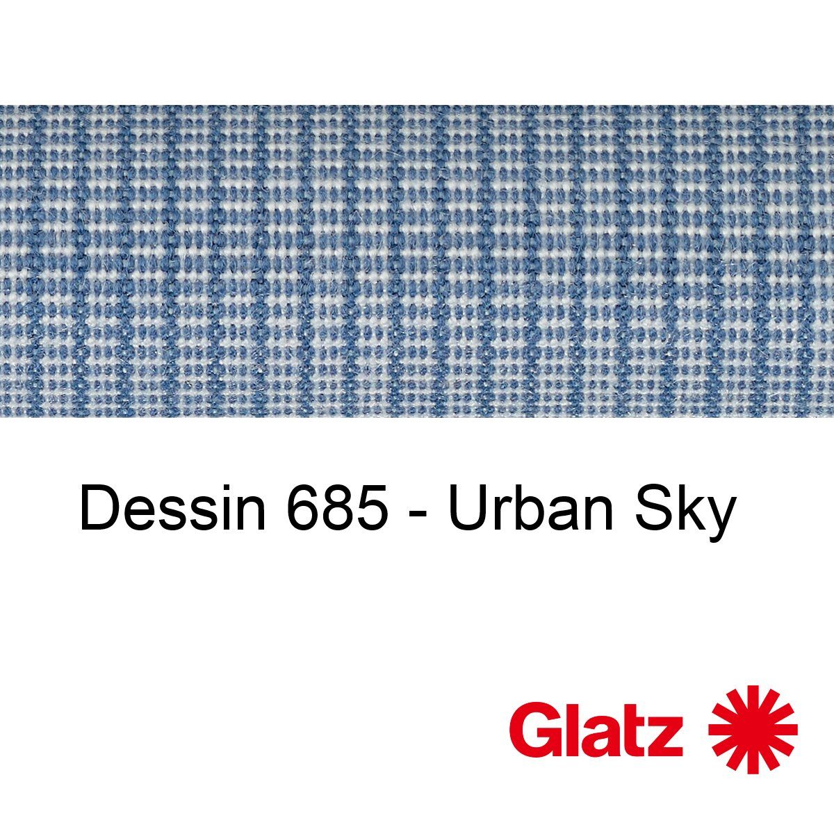 GLATZ Stoffmuster Dessin 685 Urban Sky